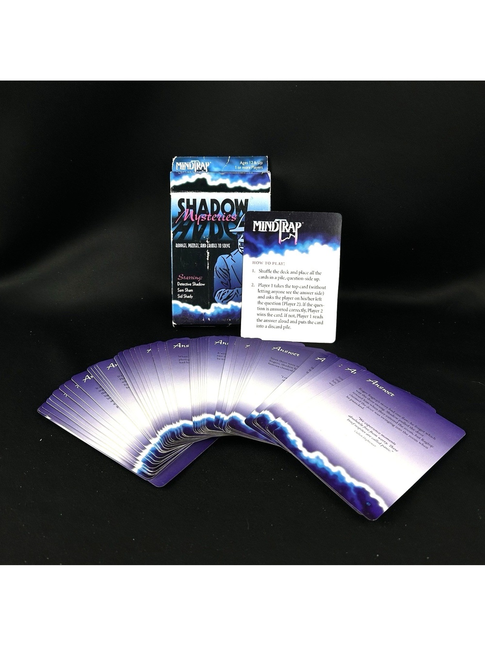 MindTrap Shadow Mystery Mystery Trivia Game Complete